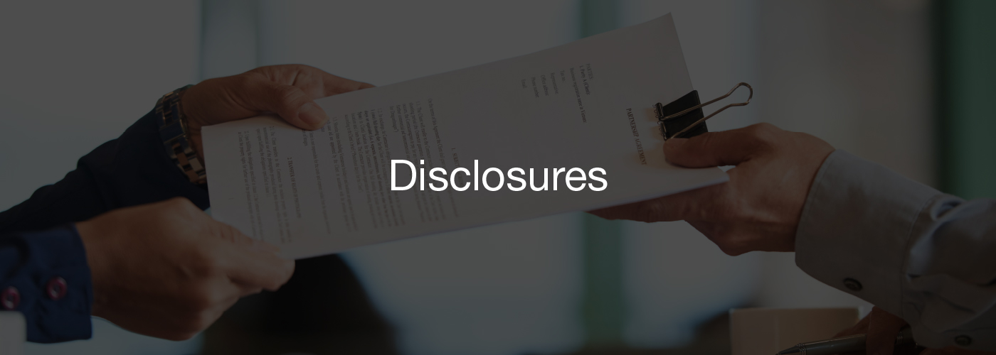 KM Sugar Disclosures